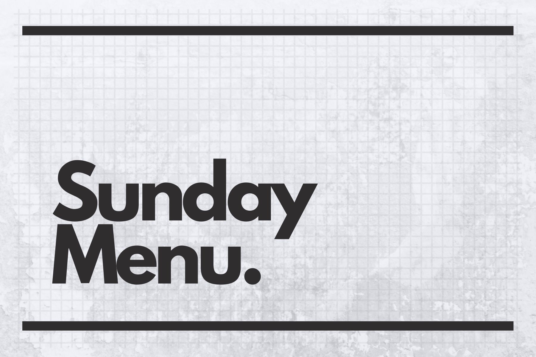The Brookmill Sunday Roast Menu
