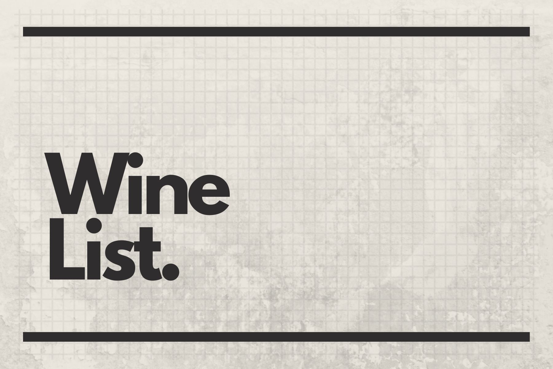The Brookmill Wine Menu
