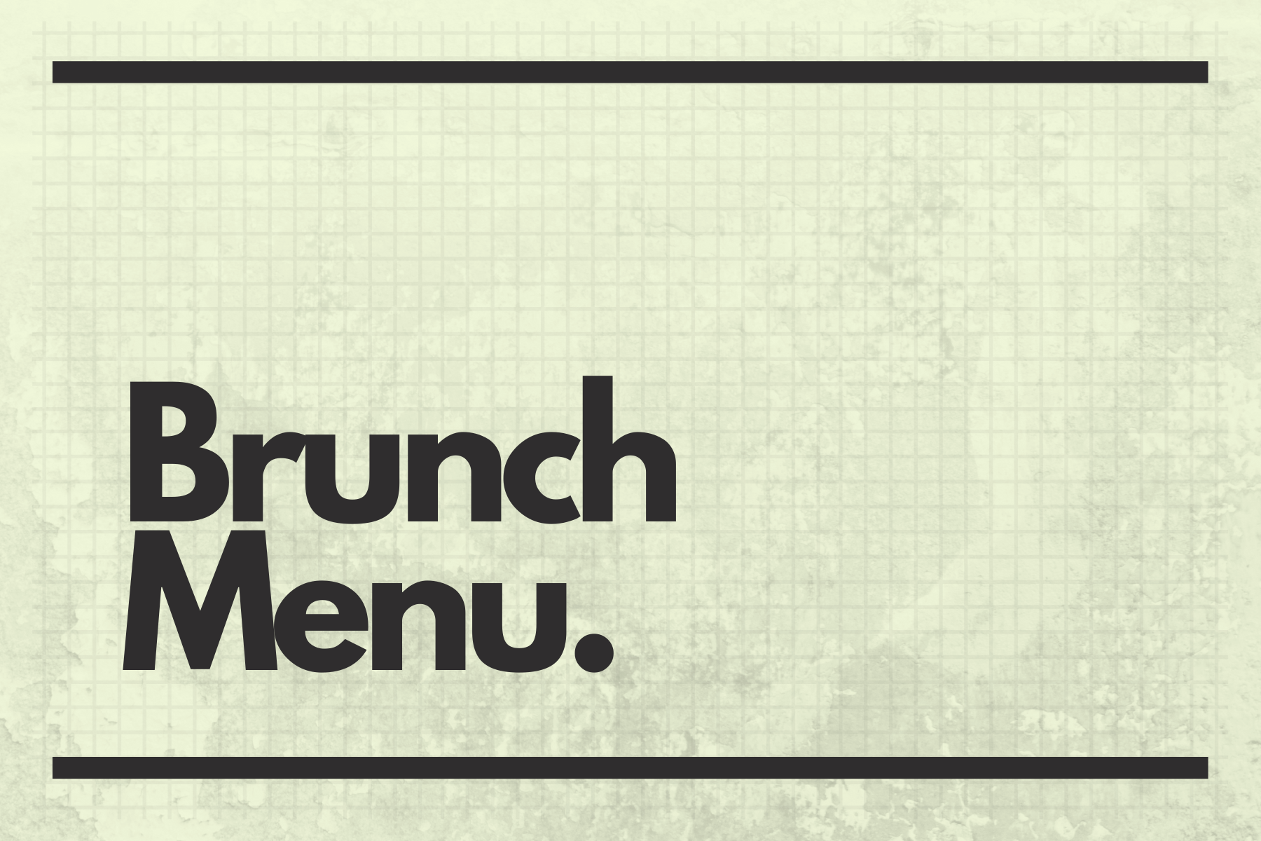 Brunch Menu
